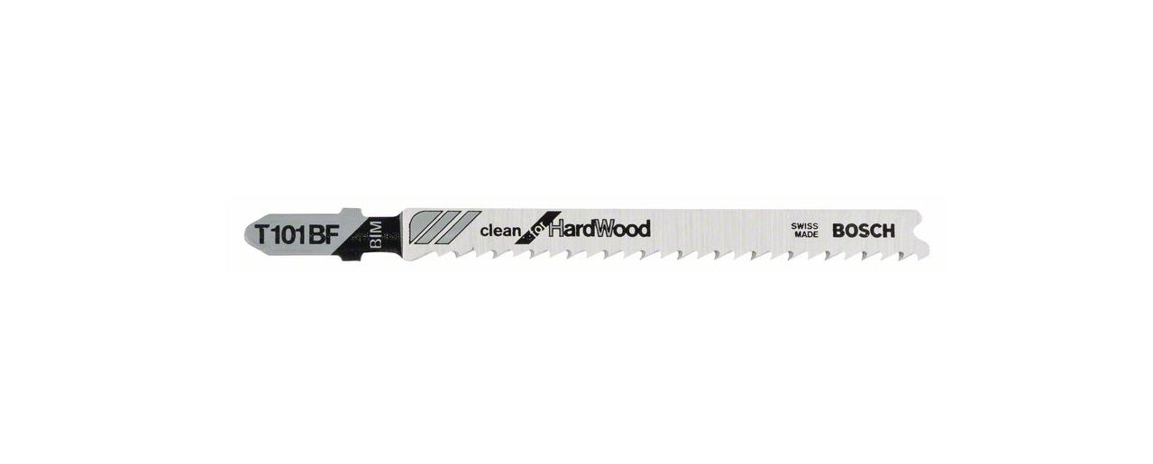 Stichsägeblatt T 101 BF Bosch VE à 5 Stück Clean for Hard Wood 2608634234