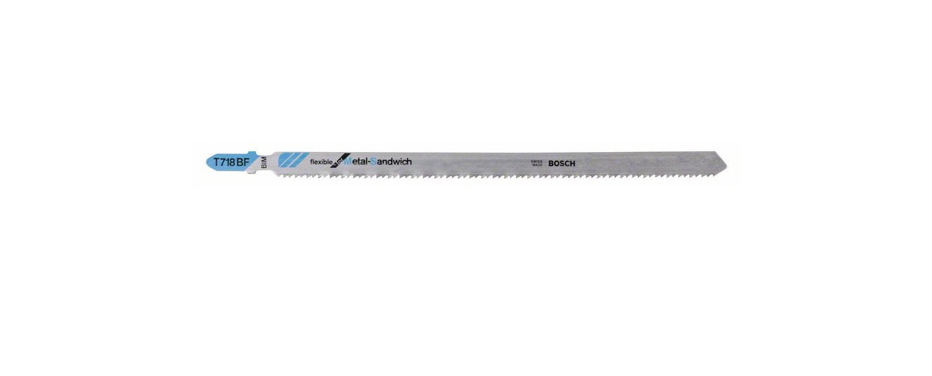Stichsägeblatt T 718 BF Bosch VE à 3 Stück Flexible f Metal-Sandwich 2608636335