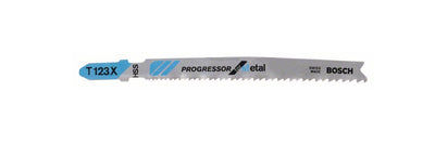 Stichsägeblatt T 123 XF Bosch VE à 5 Stück Progressor for Metal 2608638473