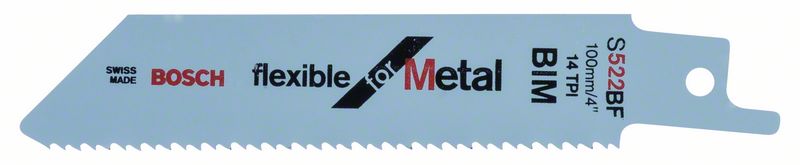 Säbelsägeblatt S 522 BF Bosch VE à 5 Stück Flexible for Metal 2608656011