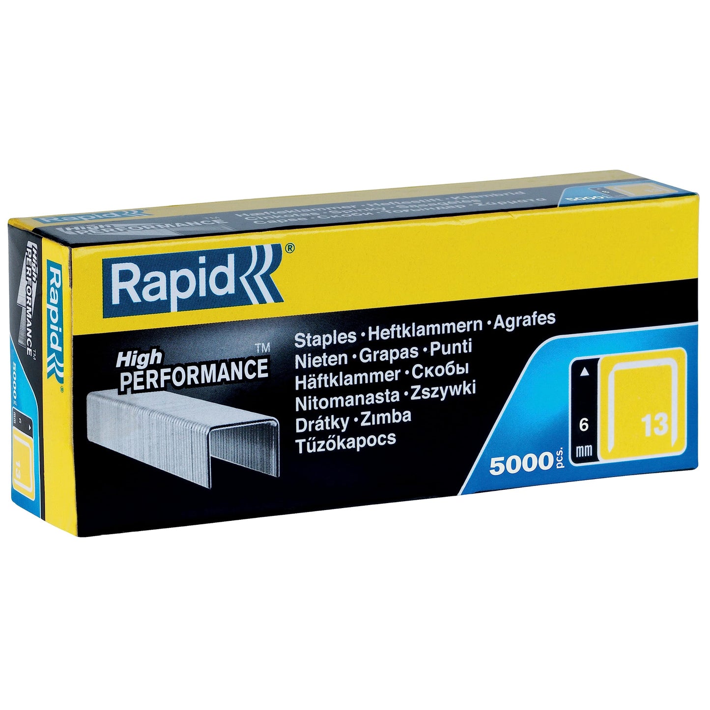 Staples Rapid 11830700; 5000 Stück; Typ 13; verzinkt