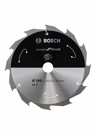 Bosch Standard-Sägescheibe für Holz 2608837684; 165 mm