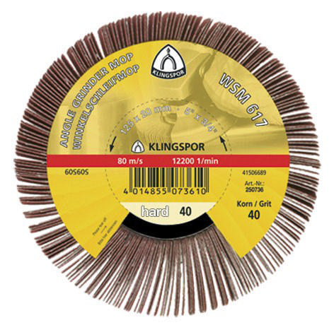 Winkelschleifmop WSM 617 125x20mm K120 Klingspor 277021_KLI