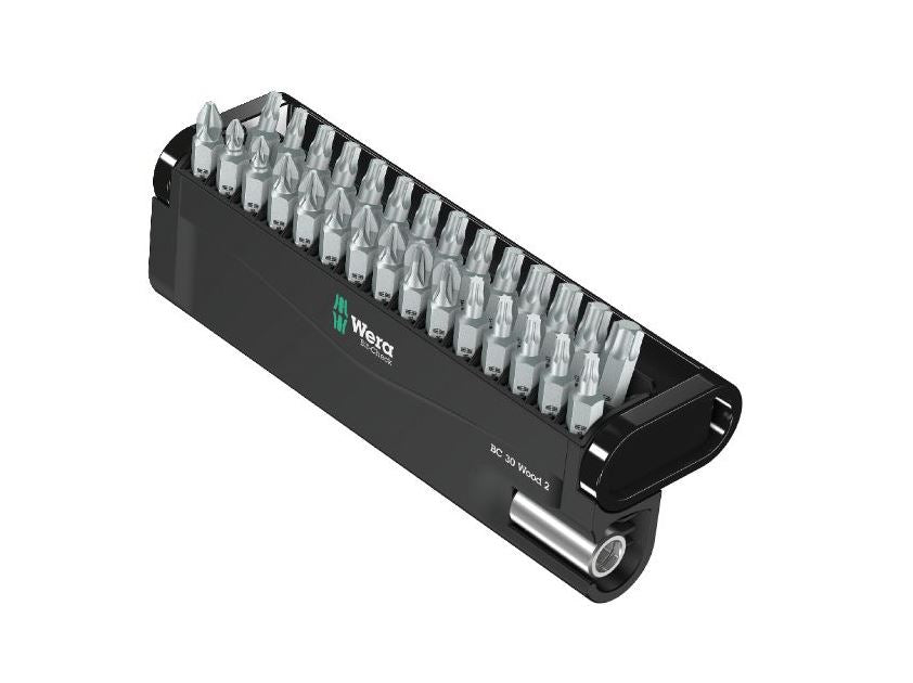 Wera Bit-Check 30 Schraubendreher-Bit-Set für Holz 2; PH/PZ/TX; 30 Stück