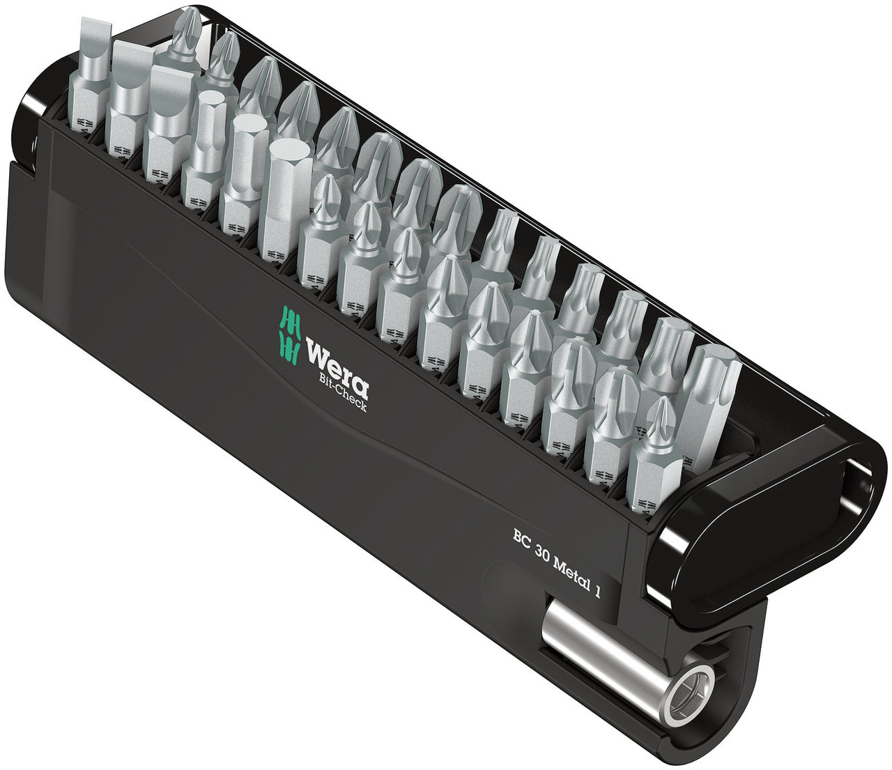 Wera BIT-CHECK 30 Schraubendreher-Bit-Set, Metall, 1 Stück; Sechskant/Kreuzschlitz/Pinze/Senkrecht/Schlitz; 30 Stück