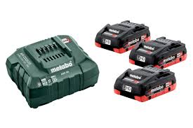 Akku-Starter Set LiHD 18,0 V 3 x 4,0 Ah Metabo Ladegerät ASC 55 Karton 685132000