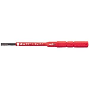 Wechselklinge slimBit VDE Schlitz 2,5x75mm Wiha 4010995345785_EANFIX
