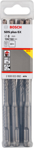 Hammerbohrer SDS-Plus 5X 6 x 100 x 160 mm PRO 10-tlg. BOSCH 6949509223869_EANFIX