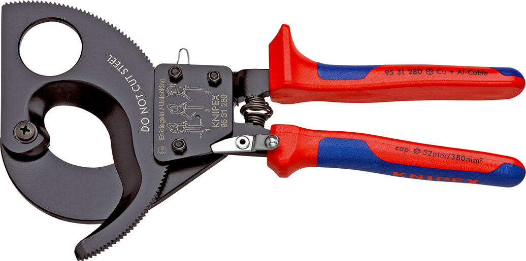 Kabelschneider mit Mehrkomponenten-Griffen 280mm KNIPEX 9531280_KNI_KNI