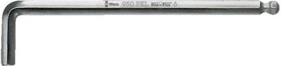 Winkelschraubendreher vernickelt mit Kugelkopf 4mm Wera WE0WE05022058001