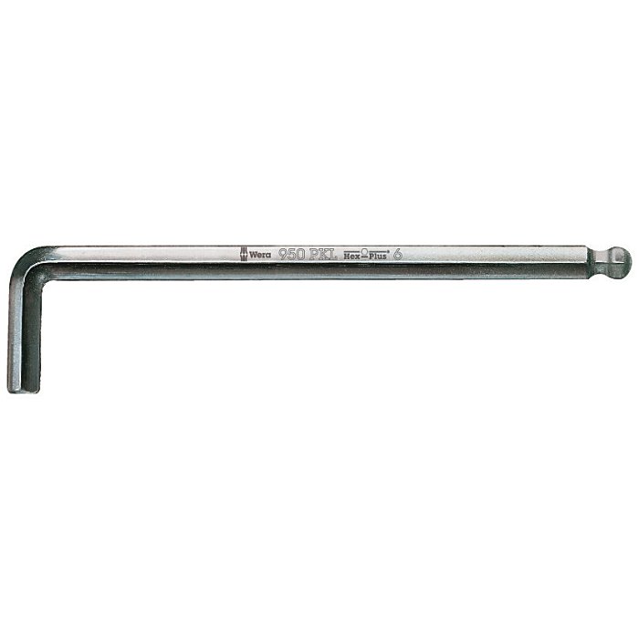 Winkelschraubendreher vernickelt mit Kugelkopf 1,5mm Wera WE0WE05022050001
