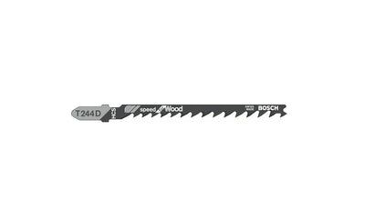 Stichsägeblatt T 244 D Bosch VE à 100 Stück Speed for Wood 2608637881