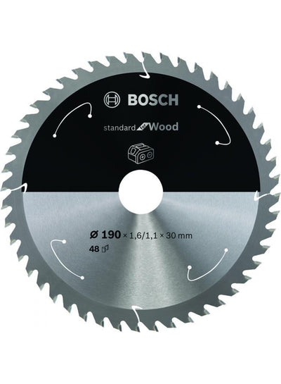 HM-Kreissägeblatt 190x1,6/1,1x30 48Z Bosch VE à 1 Stück Standard Wood f Akkusägen 2608837710