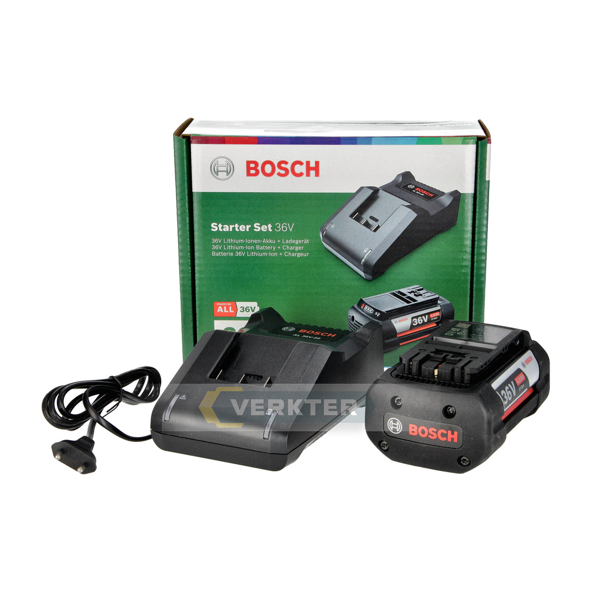 Zubehörset Bosch GBA 36V; 36 V; 1x4,0 Ah Akku