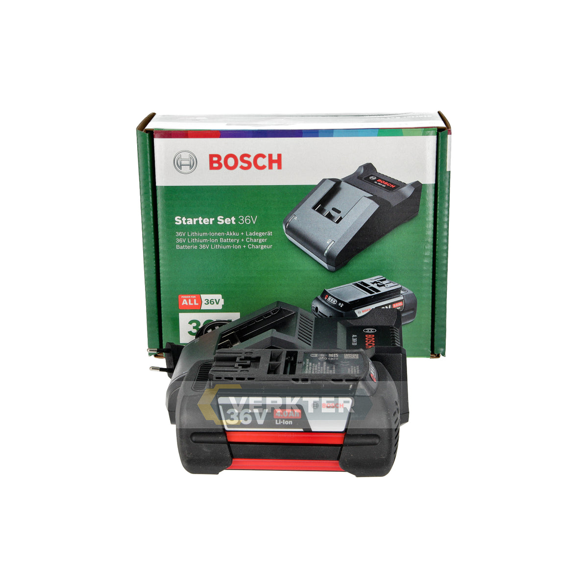 Zubehörset Bosch GBA 36V; 36 V; 1x4,0 Ah Akku