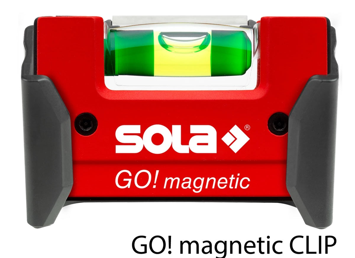 Magnetische Wasserwaage Sola GO! Magnetclip