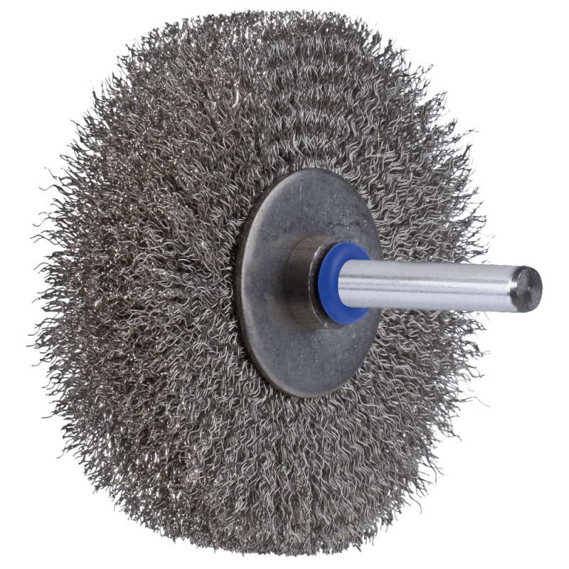 Rundbürste RBU Edelstahl D.100x10mm Schaft D.6mm Draht 0,30mm ungezopft PFERD 43109003_Pferd_pferd