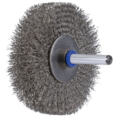 Rundbürste RBU Edelstahl D.100x10mm Schaft D.6mm Draht 0,30mm ungezopft PFERD 43109003_Pferd_pferd
