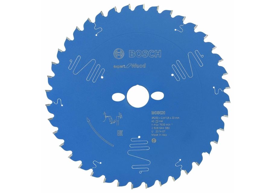 HM-Kreissägeblatt 250x2,4/1,8x30 40Z WZ Bos VE à 1 Stück Expert for Wood Kappsägen 2608644080