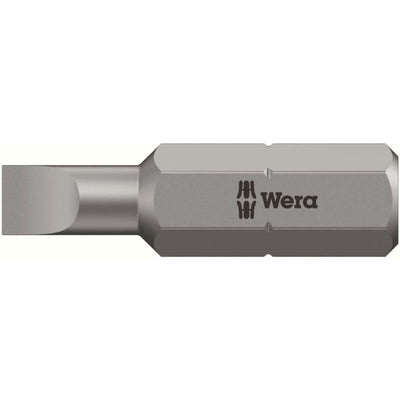 Bit zähhart 1/4" DIN 3126 C6,3 Schlitz 3x0,5x25mm Wera WE0WE05056200001