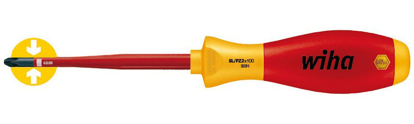 Schraubendreher VDE slim PZ/S2x100mm Wiha 4010995363307_EANFIX