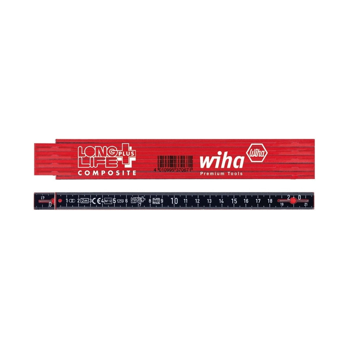 Glasfaser-Faltlineal Wiha W37067; 2 m