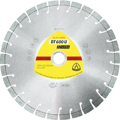 Diamanttrennscheibe DT/SUPRA/DT600U/S/115X2,4 X22,23/13K/9 KLINGSPOR 322630_KLI