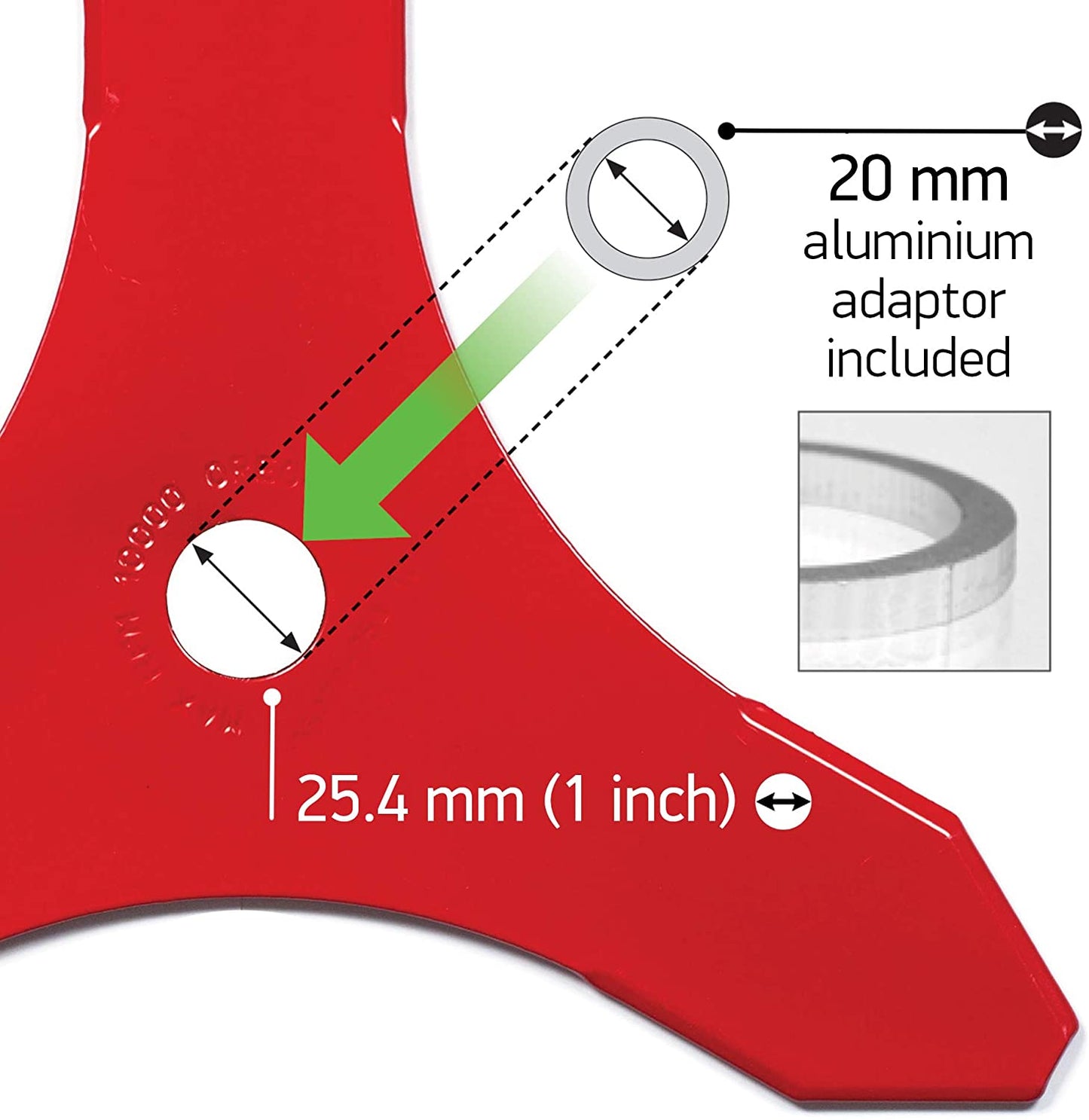 3-Messer-Schnittmesser Oregon; 350x25,4 mm; Z3