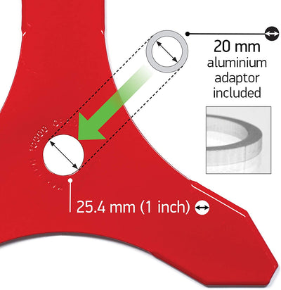 3-Messer-Schnittmesser Oregon; 350x25,4 mm; Z3