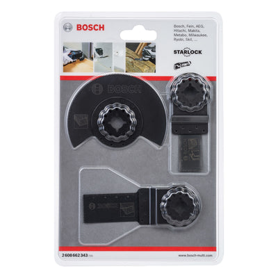 Multi-Cutter-Set Holz Bosch 3-teilig Starlock 2608662343