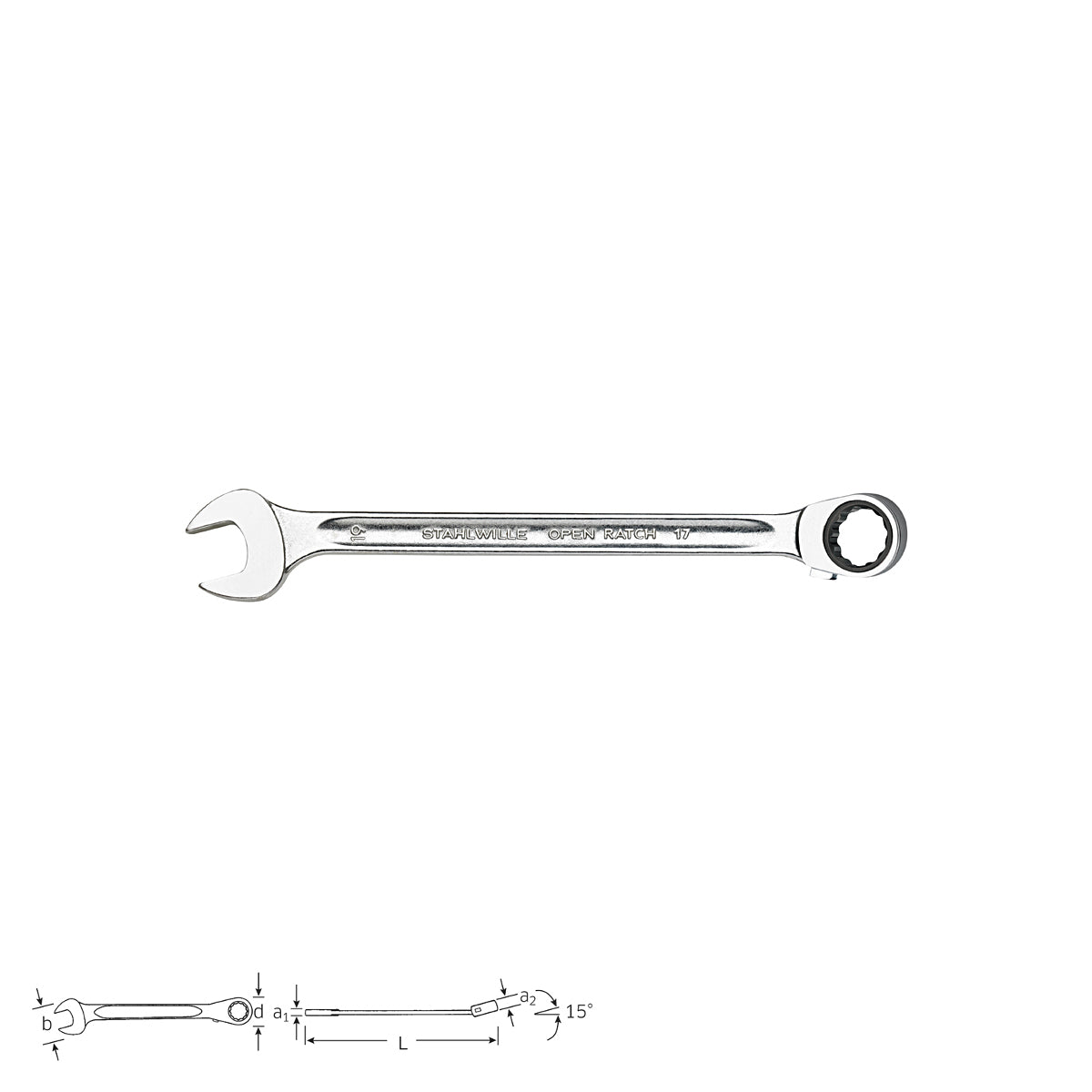 Ratschen-Ringmaulschl. 12mm Stahlwille 41171212