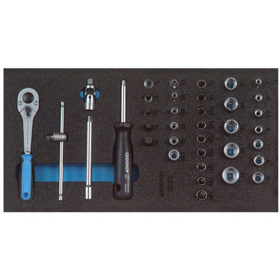 Werkzeugmodul 1/3 Steckschlüssel-Satz 1/4" Gedore 4010886895290_EANFIX