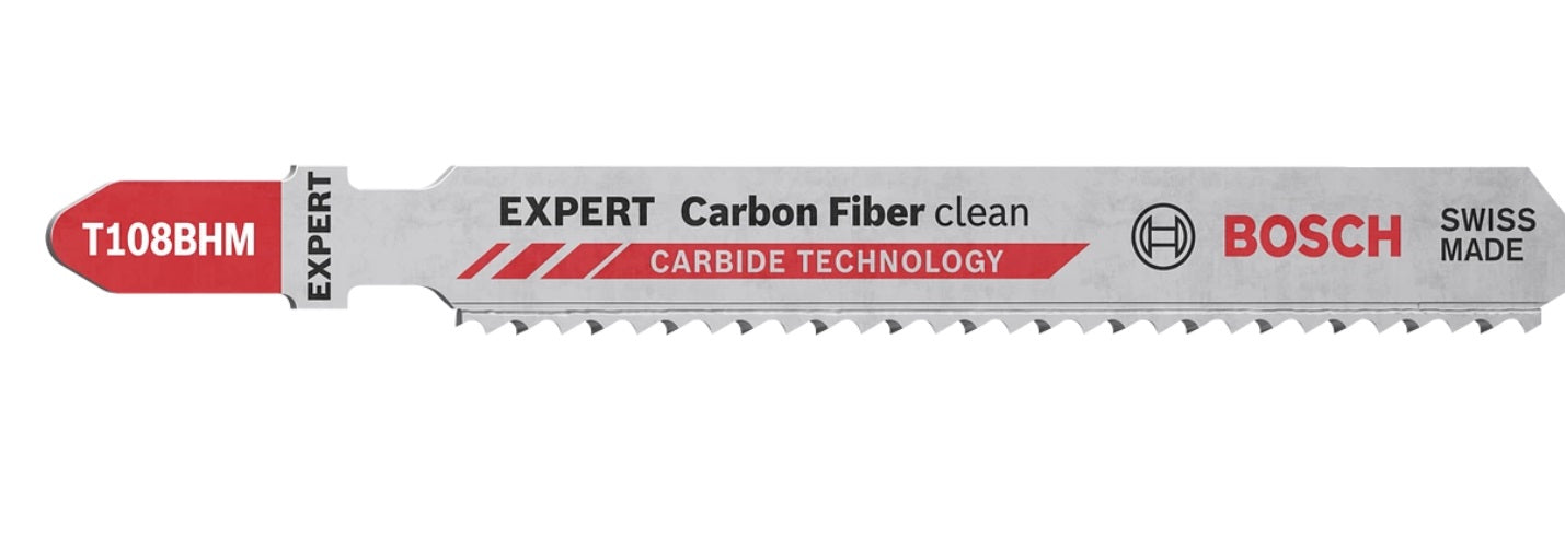 Stichsägeblatt EXPERT T 108 BHM Bosch VE à 3 Stück Carbon Fiber Clean 2608900565