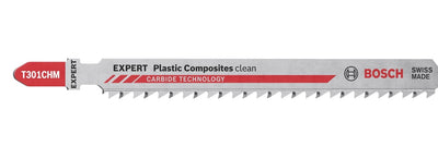 Stichsägeblatt EXPERT T 301 CHM Bosch VE à 3 Stück Plastic Composites Clean 2608900566