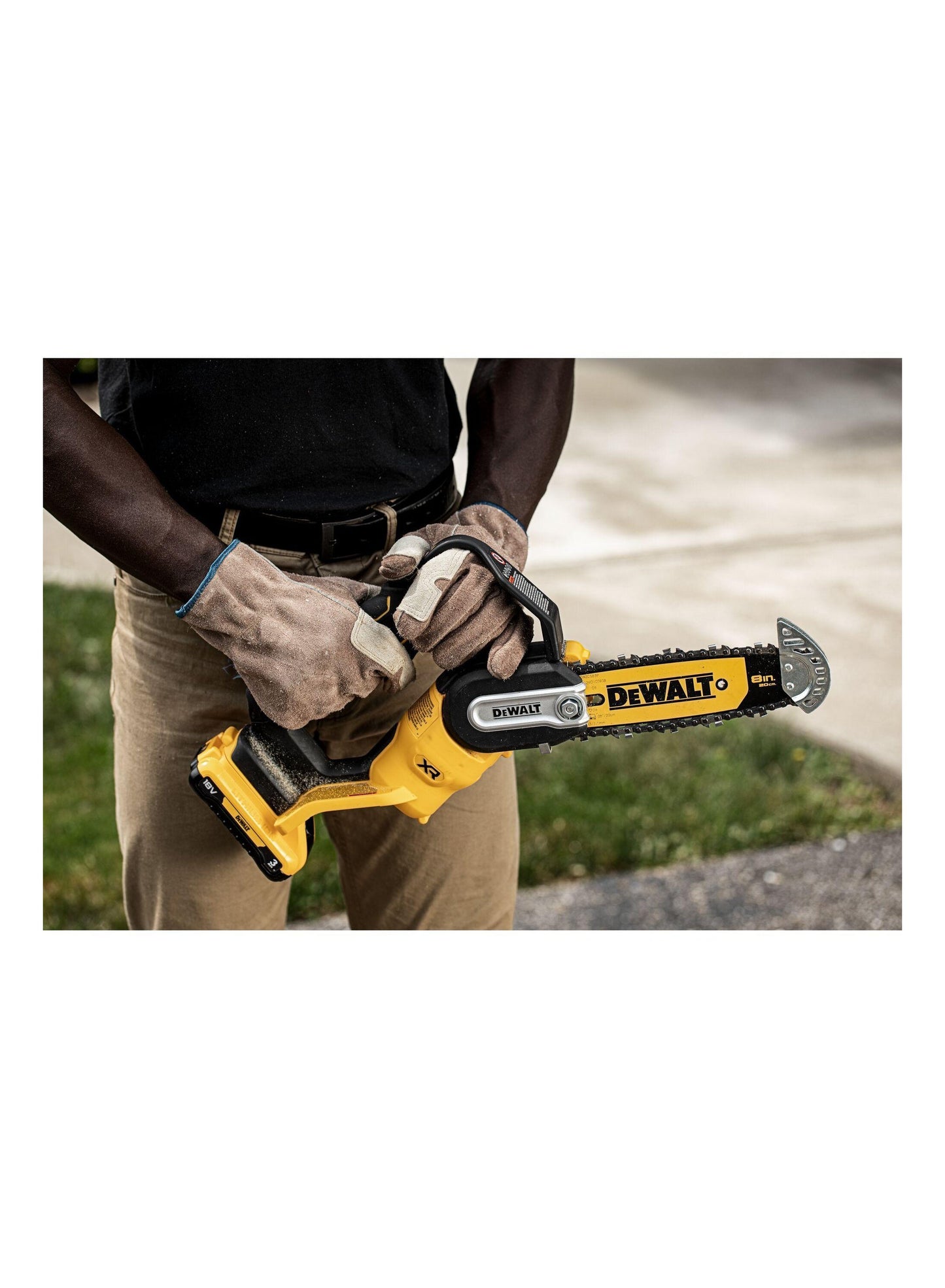 Kettensäge DeWalt DCMPS520N-XJ; 18 V; 20 cm Schiene (ohne Akku und Ladegerät)