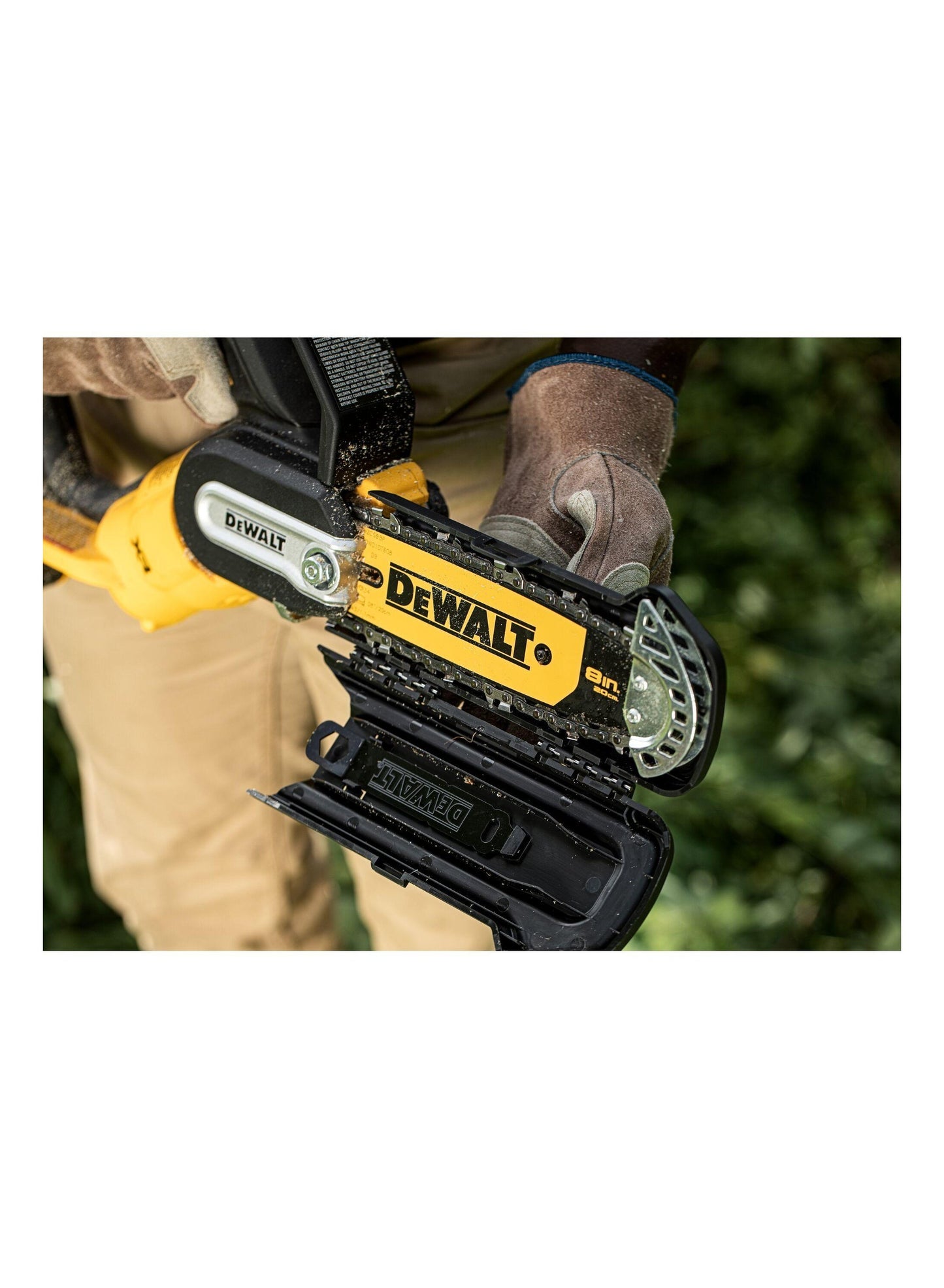 Kettensäge DeWalt DCMPS520N-XJ; 18 V; 20 cm Schiene (ohne Akku und Ladegerät)