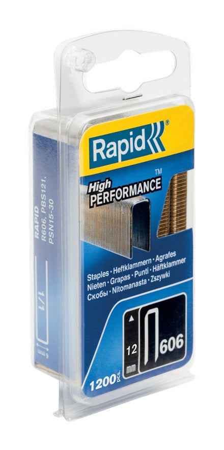 Staples Rapid 40109527; 12 mm; 1200 Stück; Typ 606