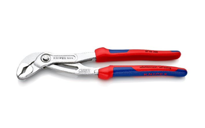 Wasserpumpenzange Cobra mit Mehrkomponenten-Griffen 300mm KNIPEX 8705300_KNI_KNI