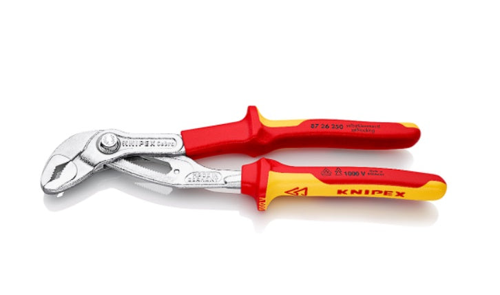 Wasserpumpenzange Cobra mit Mehrkomponenten-Griffen VDE 250mm KNIPEX 8726250_KNI_KNI