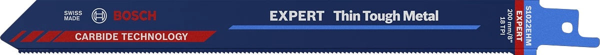 Säbelsägeblatt EXPERT S 1022 EHM Bosch VE à 1 Stück Thin Tough Metal 2608900363