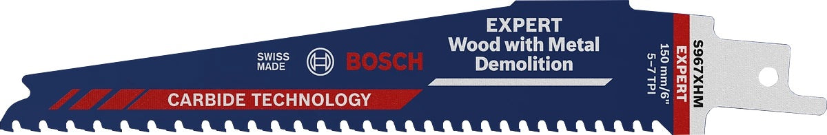 Säbelsägeblatt EXPERT S 967 XHM Bosch VE à 1 Stück Wood withMetal Demolition 2608900396