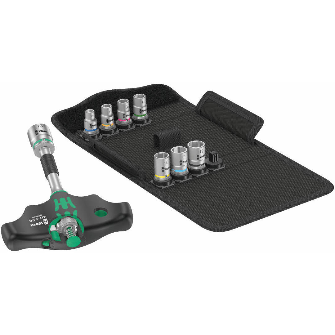 Werkzeugset Wera Kraftform Kompakt 400 RA Set 2; 1/4''; 9 Einheiten