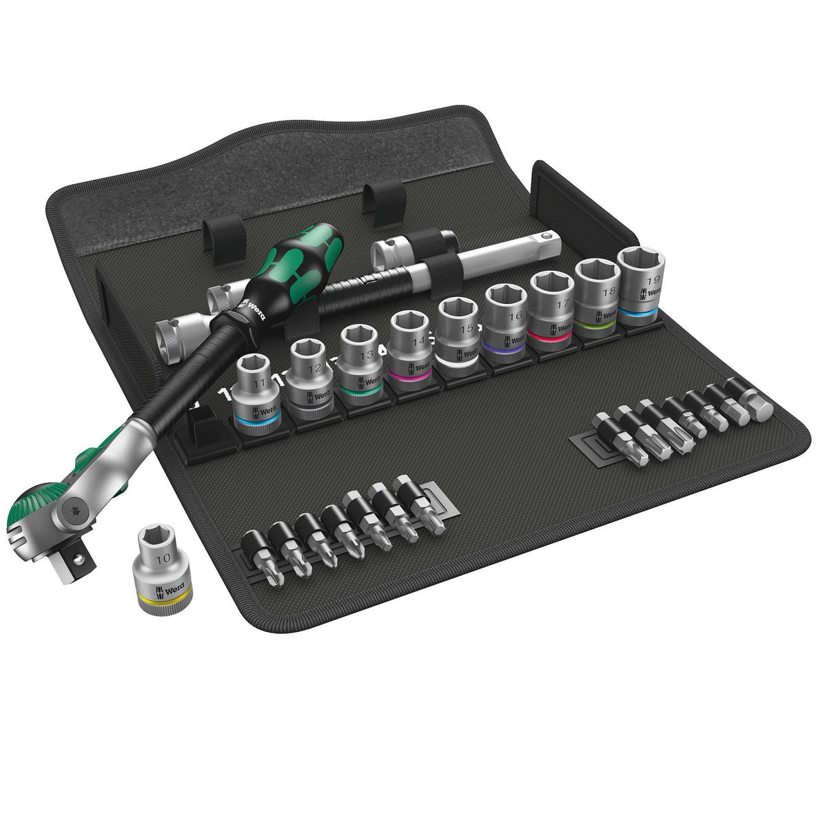 Steckschlüssel-Garnitur 1/2" ZYKLOP speed 28-teilig Wera WE0WE05004076001