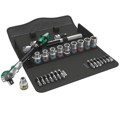 Steckschlüssel-Garnitur 1/2" ZYKLOP speed 28-teilig Wera WE0WE05004076001