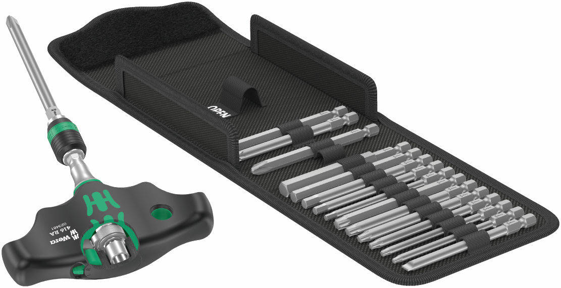 Werkzeugset Wera Kraftform Kompakt 400 RA Set 1; 1/4''; 17 Einheiten
