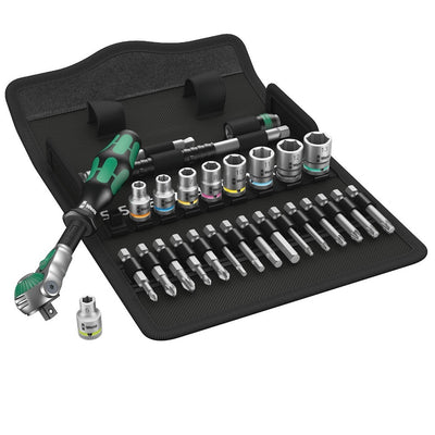 Steckschlüssel-Garnitur 1/4" ZYKLOP speed 28-teilig Wera WE0WE05004016001