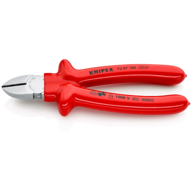 Seitenschneider verchromt tauchisoliert 180mm KNIPEX 7007180_KNI_KNI