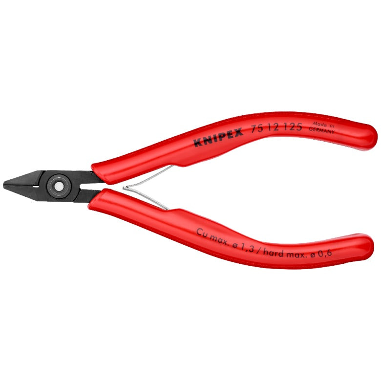 Seitenschneider Elektronik mit Drahtklemme 125mm KNIPEX 7512125_KNI_KNI