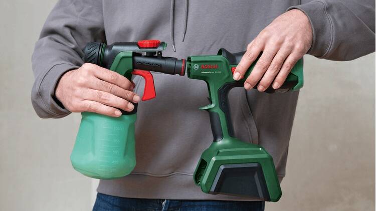 Farbspritzsystem Bosch AdvancedSpray 18V-500; 18 V; 1x4,0 Ah Akku