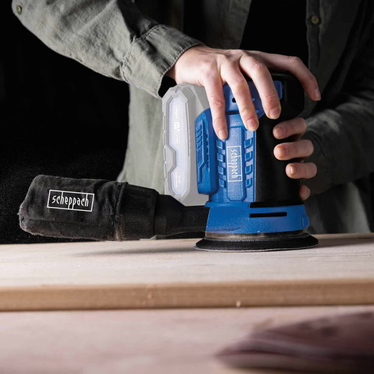 Exzenterschleifer Scheppach C-OBS125-X; 20 V (ohne Akku und Ladegerät)